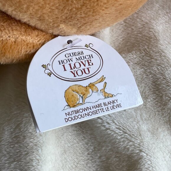 NEW Guess How Much I Love You Satin Bunny Security Blanket Lovey Plush Baby Toy - Picture 5 of 8